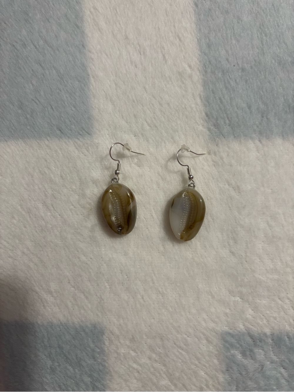Never Worn Homemade Seashell Earrings